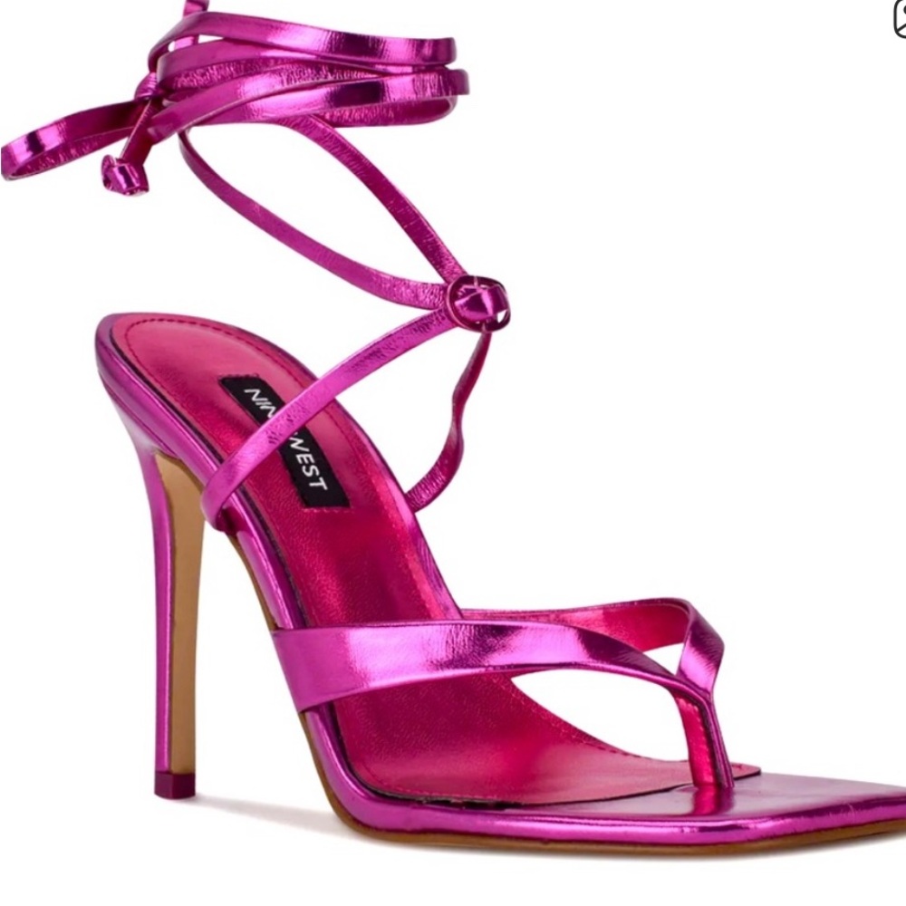 Nine West Women's Pink Strappy Heels